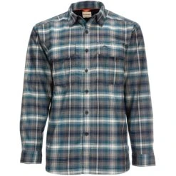Men's ColdWeather Long Sleeve Shirt -Winter Menswear Store 10777 197 coldweather ls shirt atlantis steel plaid f21 front