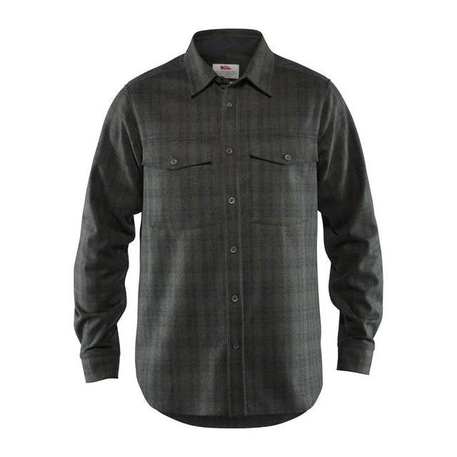 Fjallraven Men's Ovik Re-Wool Long Sleeve Shirt 1 Fjallraven Men's Ovik Re-Wool Long Sleeve Shirt