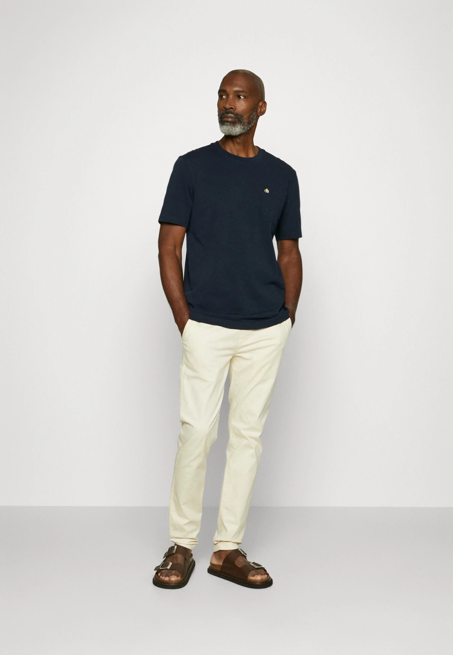 Scotch & Soda Essentials Stretch - Trousers - Sand 5 Scotch & Soda Essentials Stretch - Trousers - Sand - Image 5