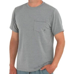Men's Bamboo Flex Pocket Tee -Winter Menswear Store 21 M FlexPocketTee HeatherGraphite 1