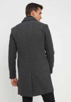 Pier One Classic Coat - Mottled Grey -Winter Menswear Store 26f728a41c584538ae44c4b2b10f7ffd