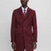 Boss H-Hyde-234 - Classic Coat - Dark Red Four
