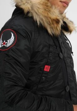 Alpha Industries Airborne - Winter Coat - Black -Winter Menswear Store 45de2dd5a60d422292bde484f85e9306