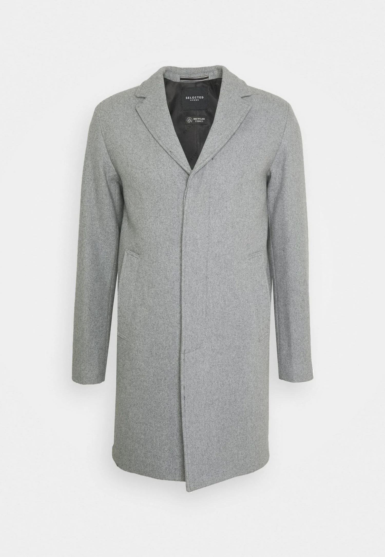 Selected Homme SlhhagenCoat- Classic Coat - Grey Melange 5 Selected Homme SlhhagenCoat- Classic Coat - Grey Melange - Image 5