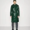 Zach - Classic Coat - Moss Green Patent