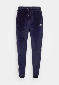 SikSilk Velour Track Pants - Tracksuit Bottoms - Navy -Winter Menswear Store 6949ca9ba43c41b68baa10c0133b4871 scaled