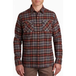 KUHL Men's Dillingr Flannel Shirt -Winter Menswear Store 7186 dillingr flannel ls redwood front pdp photo b04de18b 371d 4b5d b8e2 268d931cf2d1