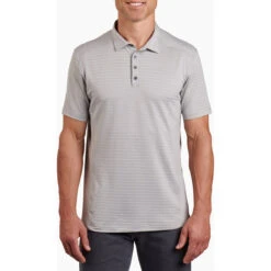 Men's AirKuhl Polo -Winter Menswear Store 7344 airkuhl polo cloud gray front