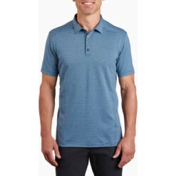 Men's AirKuhl Polo -Winter Menswear Store 7344 airkuhl polo marin blue front