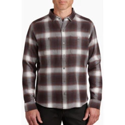 KUHL Men's Law Flannel Long Sleeve -Winter Menswear Store 7373 law flannel ls deep mahogany front pdp photo 3b454f2f 5d97 4e5e 8bf9 23db1fe5cf76