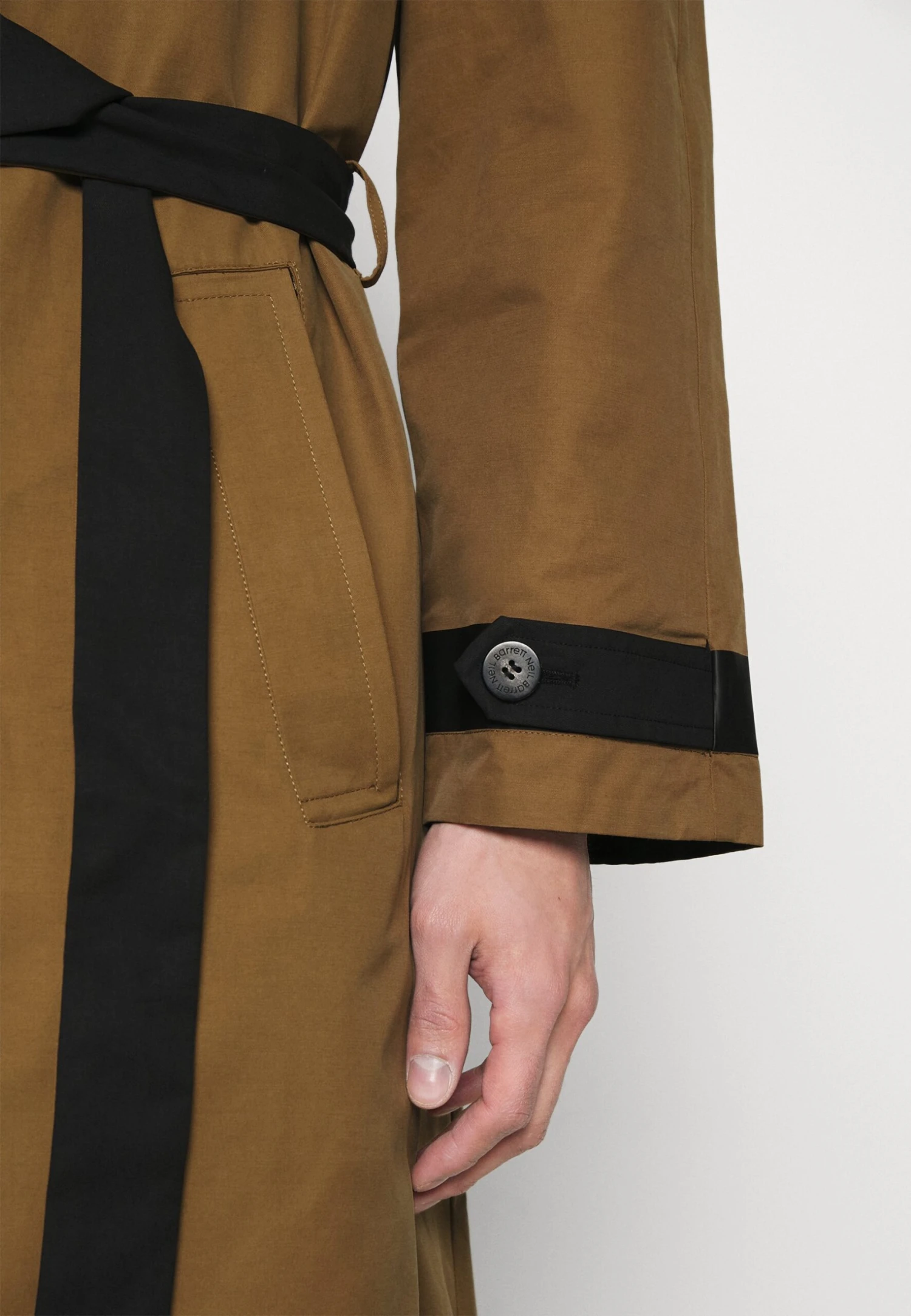 Neil Barrett Reversible - Trenchcoat - Black/Khaki 6 Neil Barrett Reversible - Trenchcoat - Black/Khaki - Image 6
