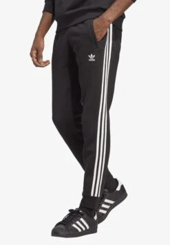 Adidas Originals 3 Stripes- Tracksuit Bottoms - Black