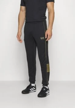 EA7 Emporio Armani Train Core Pants - Tracksuit Bottoms - Black/Gold