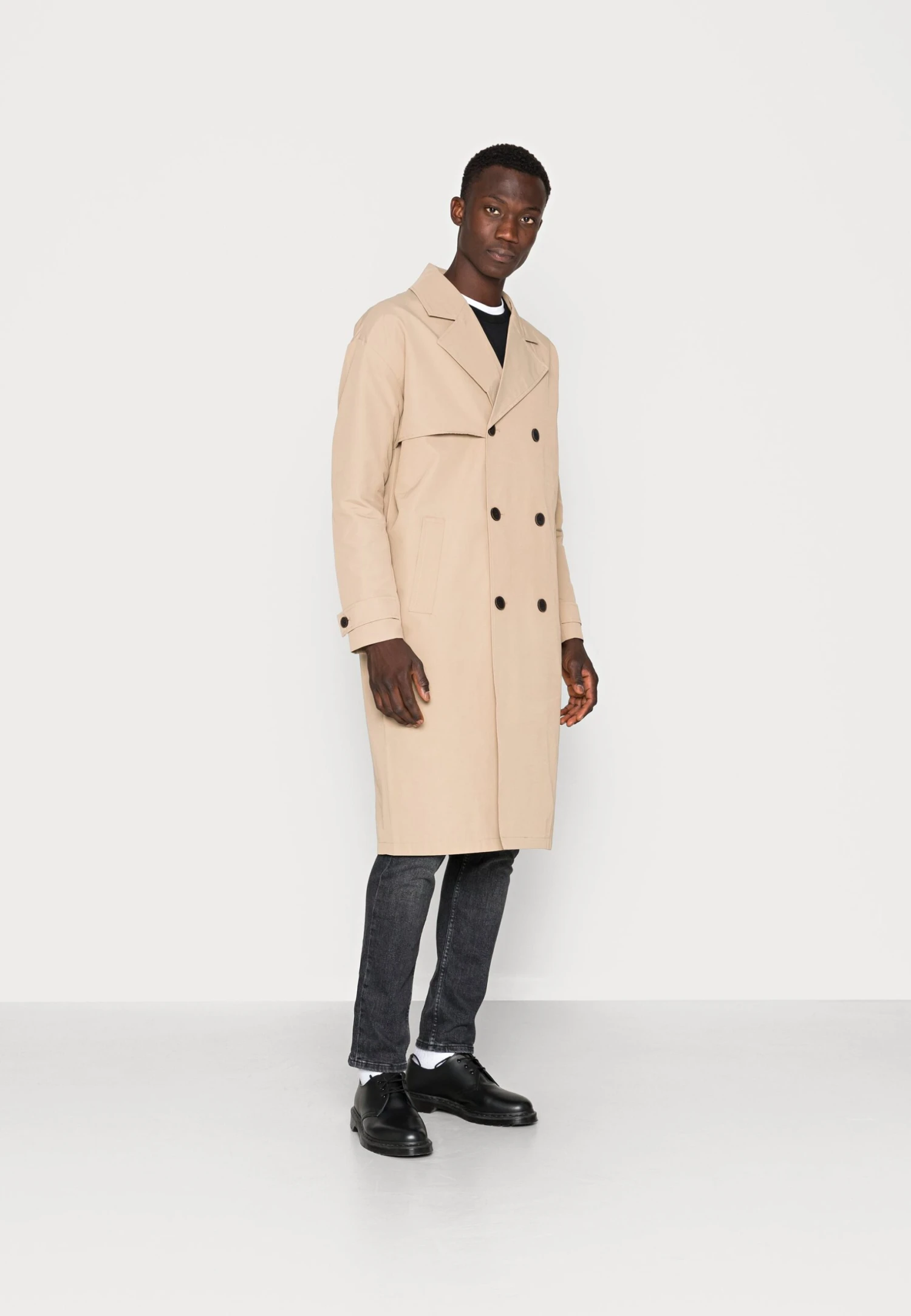 Only & Sons Onsaston Long - Trenchcoat - Chinchilla 1 Only & Sons Onsaston Long - Trenchcoat - Chinchilla