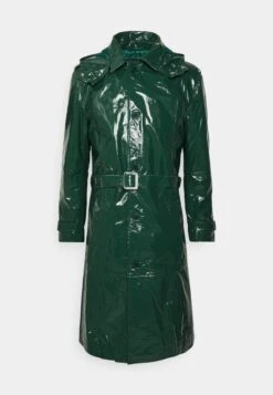 Zach - Classic Coat - Moss Green Patent -Winter Menswear Store 91ce6250b29b402a97227bd00ff7d9ee scaled