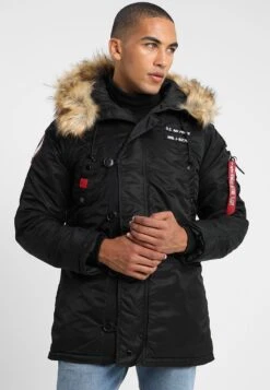 Alpha Industries Airborne - Winter Coat - Black -Winter Menswear Store 9a5a2ea5af9d4129b235e5067d838800