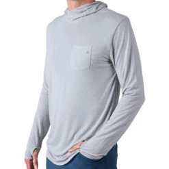 Men's Bamboo Lightweight Hoodie -Winter Menswear Store M LWHoody AspenGrey 1 1