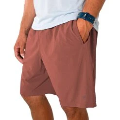 Men's Breeze Short - 8" 15 Men's Breeze Short - 8" -Winter Menswear Store M BreezeShorts AdobeRed 1