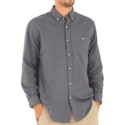 Men's Bamboo Flannel Button Up -Winter Menswear Store M Flannel ButtonDown BlueDusk 1