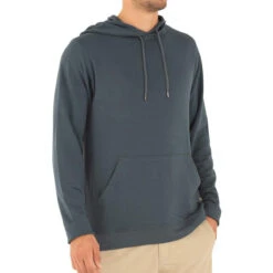 Men's Bamboo Fleece Pullover Hoody 12 Men's Bamboo Fleece Pullover Hoody -Winter Menswear Store M FleecePullover Hoody BlueDusk 1 1