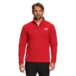 The North Face Men's Textured Cap Rock Quarter-Zip -Winter Menswear Store NF0A3YR1 682 hero