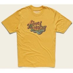 Men's Howler Electric Stencil T-Shirt -Winter Menswear Store S21 Select T HTC Flourish Pale Yellow Flat