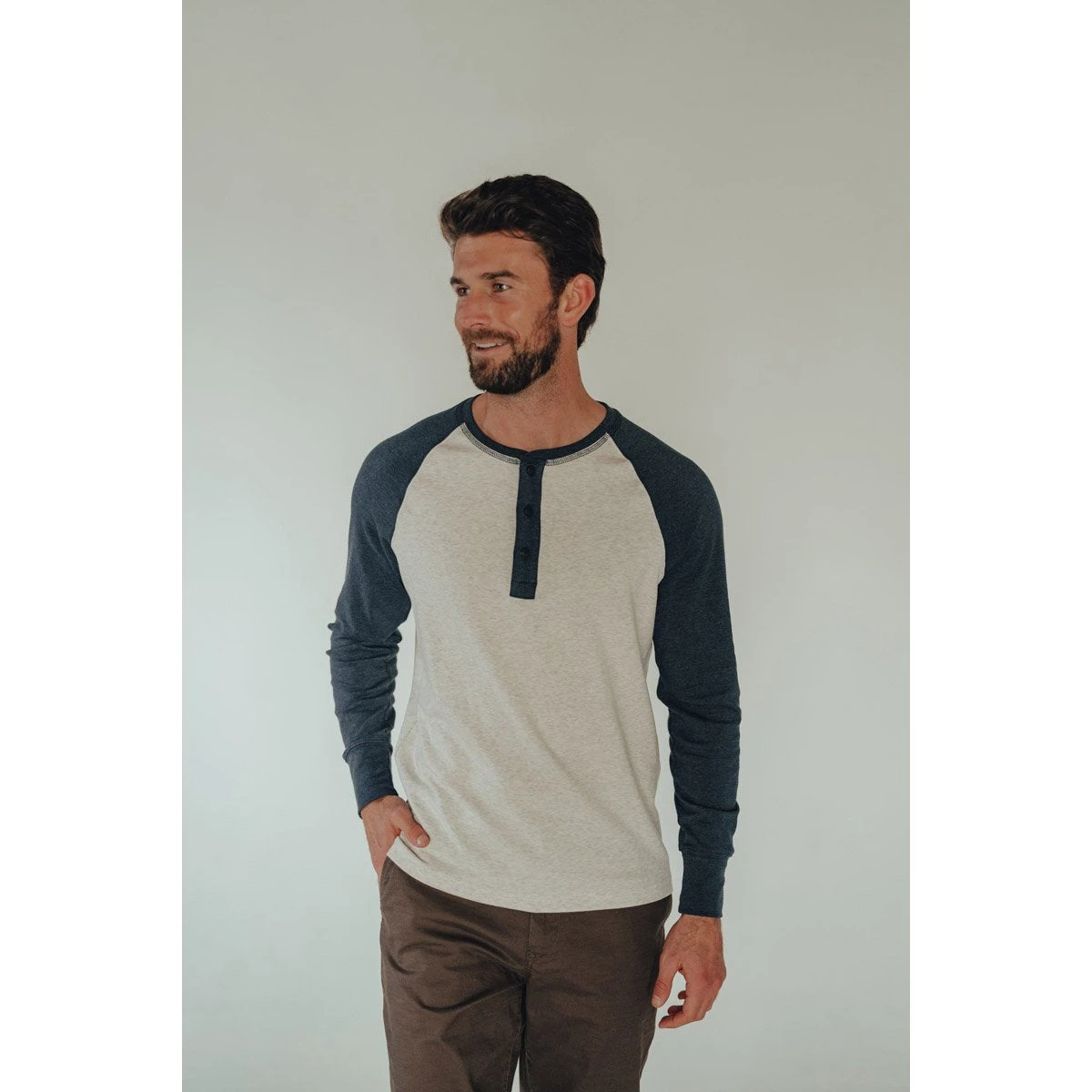 Men's Puremeso Retro Henley 2 Men's Puremeso Retro Henley - Image 2