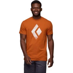 Black Diamond Men's Chalked Up Tee -Winter Menswear Store UO95 6041 M CHALKED UP TEE DESERT CLAY 01