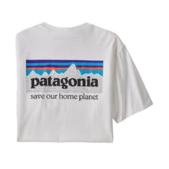 Patagonia Men's P-6 Mission Organic T-Shirt -Winter Menswear Store WBF21 37529 WHI