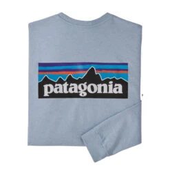 Patagonia Men's Long-Sleeved P-6 Logo Responsibili-Tee 17 Patagonia Men's Long-Sleeved P-6 Logo Responsibili-Tee -Winter Menswear Store WBF22 38518 STME
