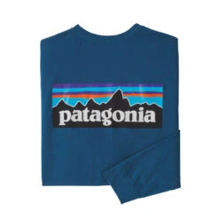 Patagonia Men's Long-Sleeved P-6 Logo Responsibili-Tee -Winter Menswear Store WBF22 38518 WAVB 1