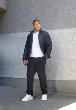 Calvin Klein Side Logo Jacket - Short Coat - Black