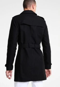 Pier One Trenchcoat - Black -Winter Menswear Store b5078c2122bd4e41a79beda6055dff80