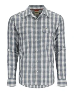 Men's Big Sky Long Sleeve Fishing Shirt -Winter Menswear Store big sky orangeplaid