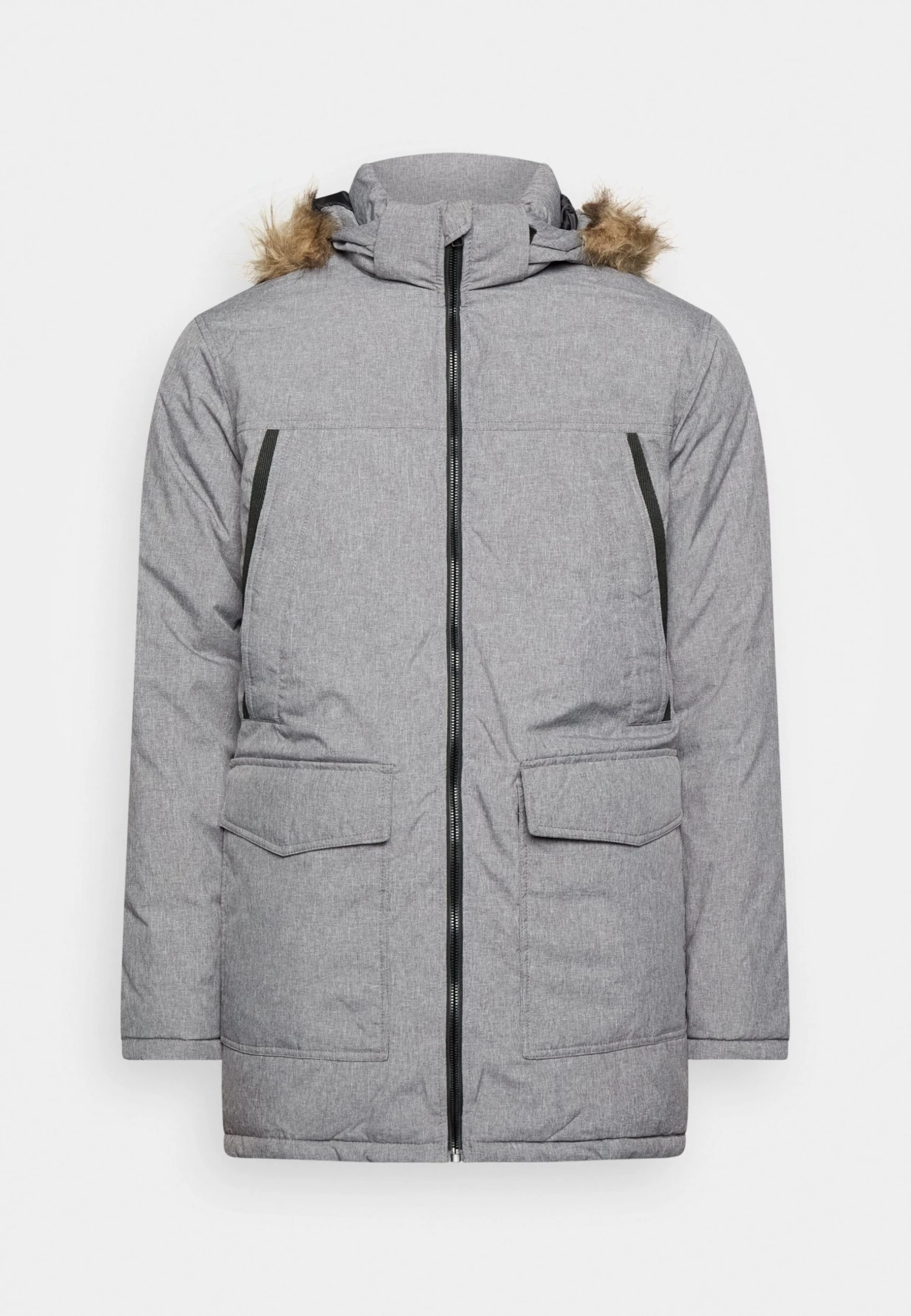 Jack & Jones Jjecraft- Winter Coat - Grey 6 Jack & Jones Jjecraft- Winter Coat - Grey - Image 6