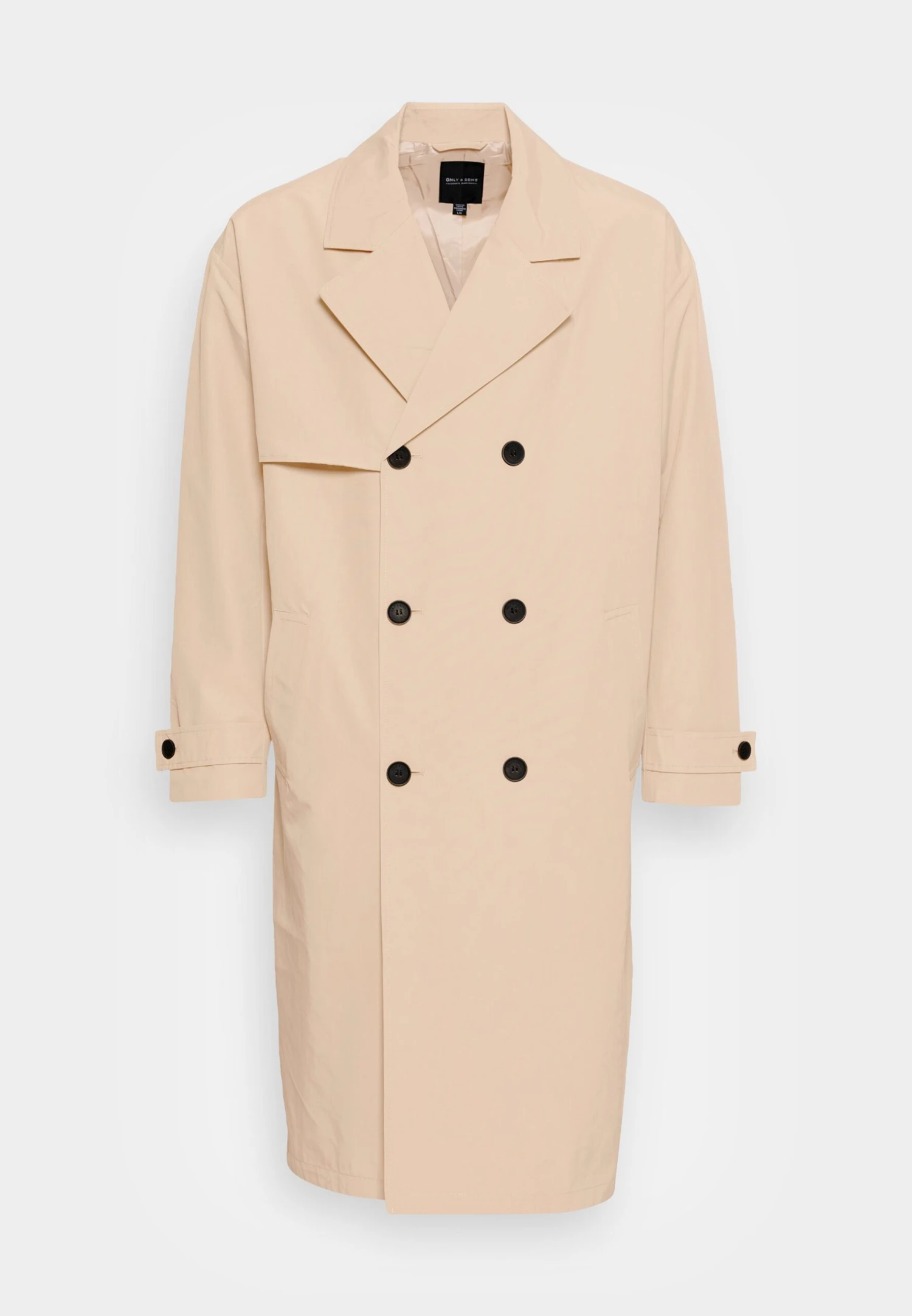 Only & Sons Onsaston Long - Trenchcoat - Chinchilla 4 Only & Sons Onsaston Long - Trenchcoat - Chinchilla - Image 4