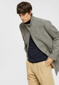 ESPRIT Short Coat - Grey -Winter Menswear Store e64c7d578603440cadce8c083ae6e473