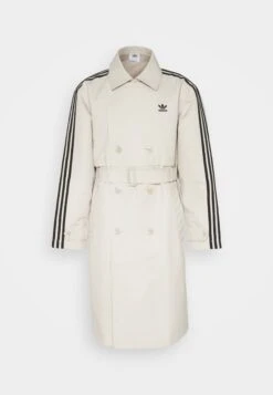 Adidas Originals 3 Stripe Coat Unisex - Trenchcoat - Beige -Winter Menswear Store ef31e809e97e4c0a9b8a3e7f6e18737e scaled