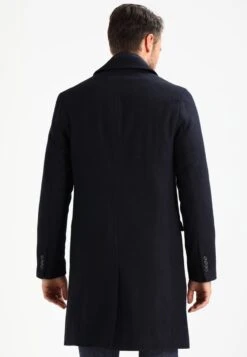 Pier One Classic Coat - Navy -Winter Menswear Store f3094af06a134e2186f6d6726c12284b