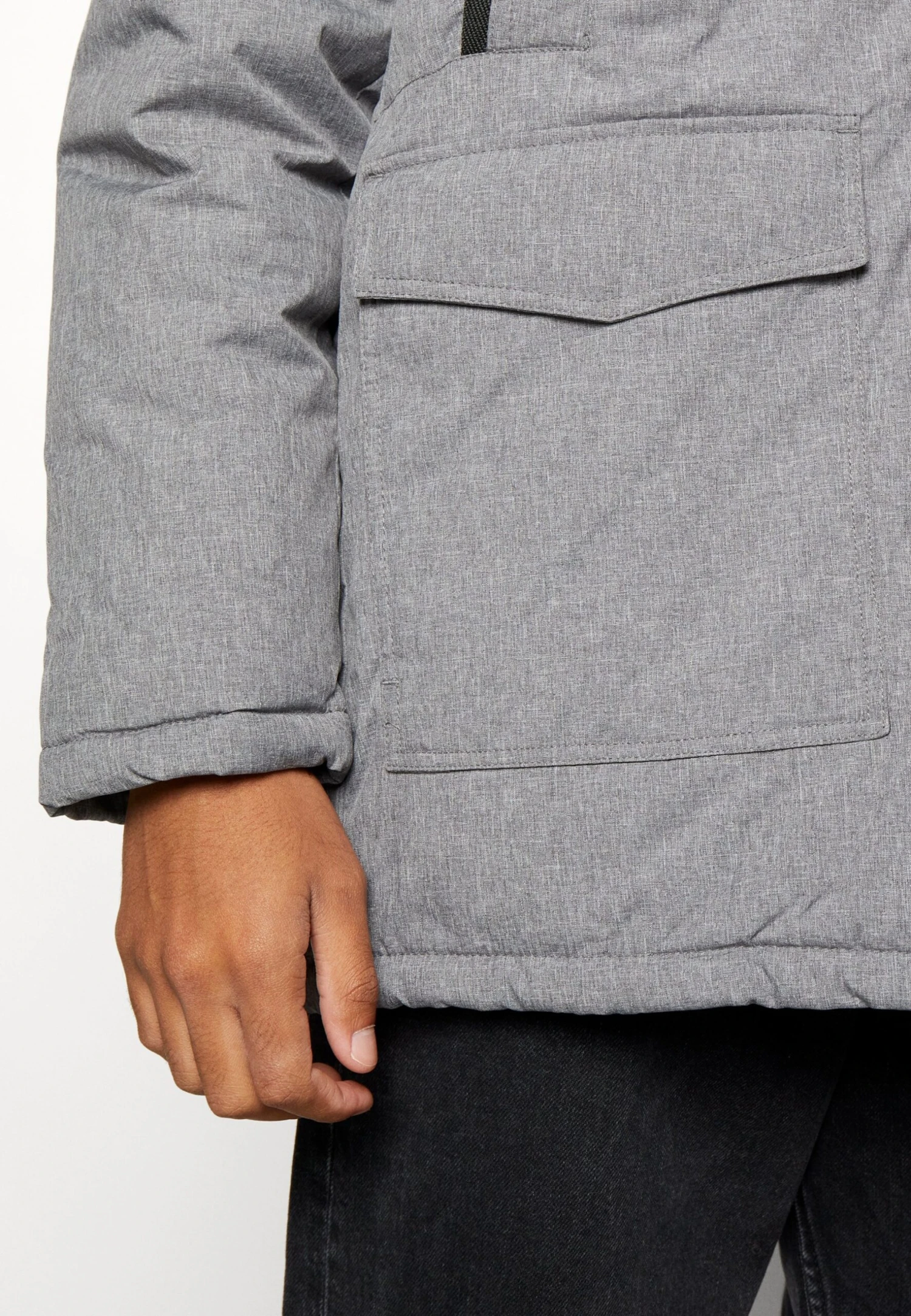 Jack & Jones Jjecraft- Winter Coat - Grey 7 Jack & Jones Jjecraft- Winter Coat - Grey - Image 7