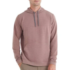 Men's Bamboo Fleece Pullover Hoody 15 Men's Bamboo Fleece Pullover Hoody -Winter Menswear Store fleece pullover hoody heather brick men top 1