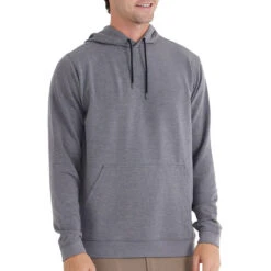 Men's Bamboo Fleece Pullover Hoody 14 Men's Bamboo Fleece Pullover Hoody -Winter Menswear Store fleece pullover hoody heather navy men top 1 1