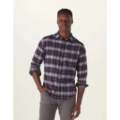 Men's Stephen Button Up Shirt -Winter Menswear Store stephen conrad 1